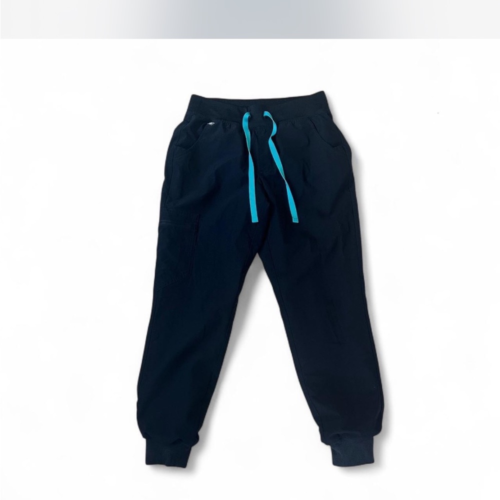 Figs Kids Joggers in Navy with Blue Accents